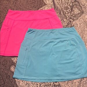 RBX Pink and Blue Mini Skirt Set for Casual Wear